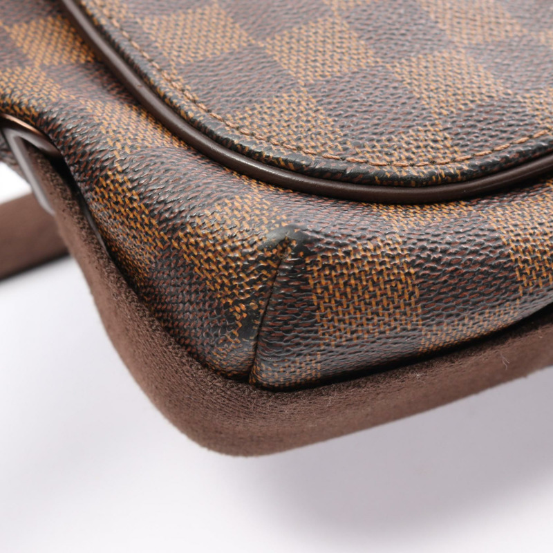 路易威登 Brooklyn MM 單肩斜背包 N51211 Damier Ebene 帆布 二手-10