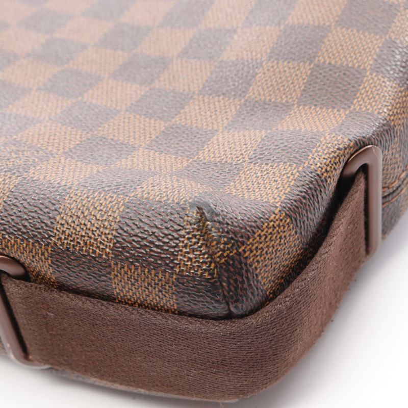路易威登 Brooklyn MM 單肩斜背包 N51211 Damier Ebene 帆布 二手-12