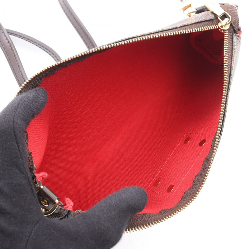 LOUIS VUITTON Eva 鏈條斜背包 N55213 Damier Ebene 帆布 二手 LV-2