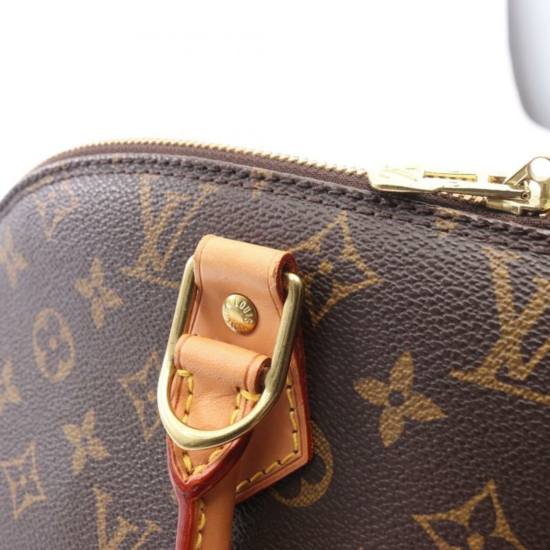 路易威登 Alma PM 手提包 M51130 Monogram PVC 塗層帆布皮革 二手 LV-10
