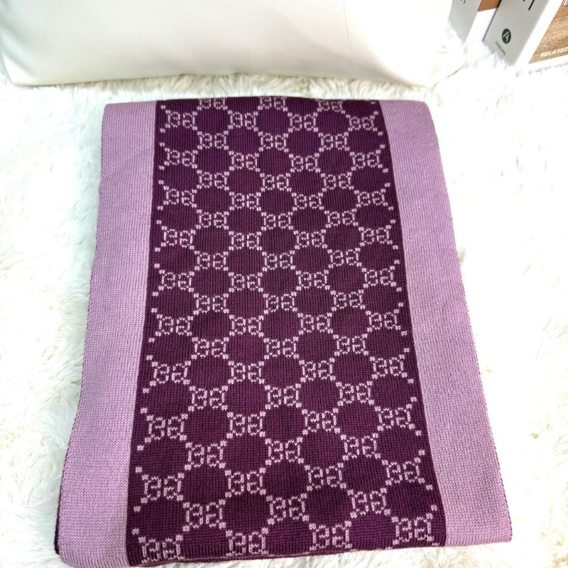 Gucci 紫色頸巾-1