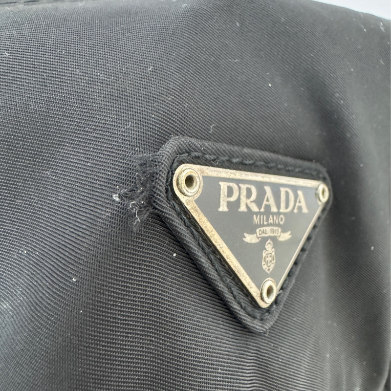 【赫蒂國際精品】 PRADA 經典三角LOGO尼龍翻蓋雙扣中性斜背包/郵差包 中古款vintage-39