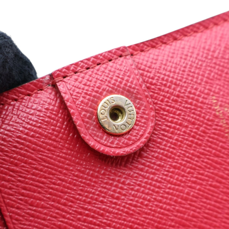 棕色 原花帆布 Lisa 扣式 短夾【LOUIS VUITTON LV 路易威登】 M13420-6