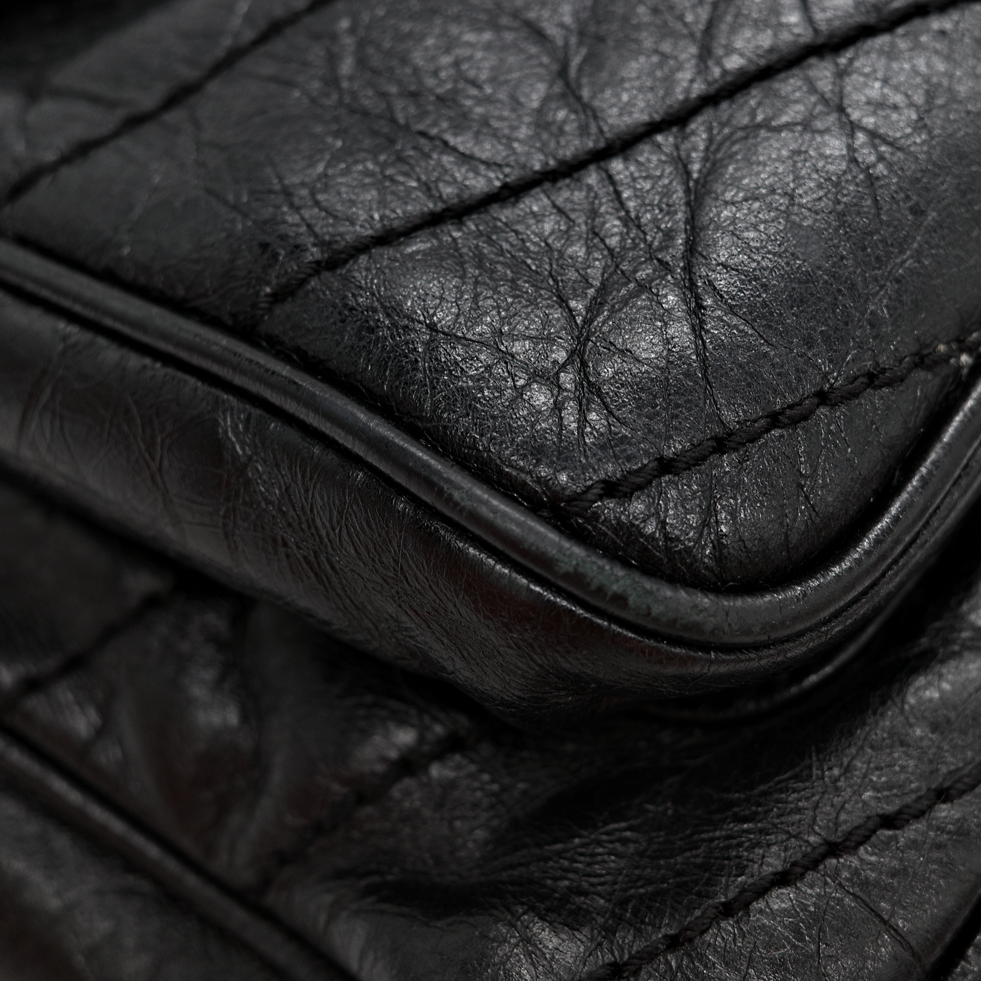 Saint Laurent YSL 聖羅蘭 黑色 BLACK NIKI 復古褶皺鏈條單肩包 翻蓋包-18