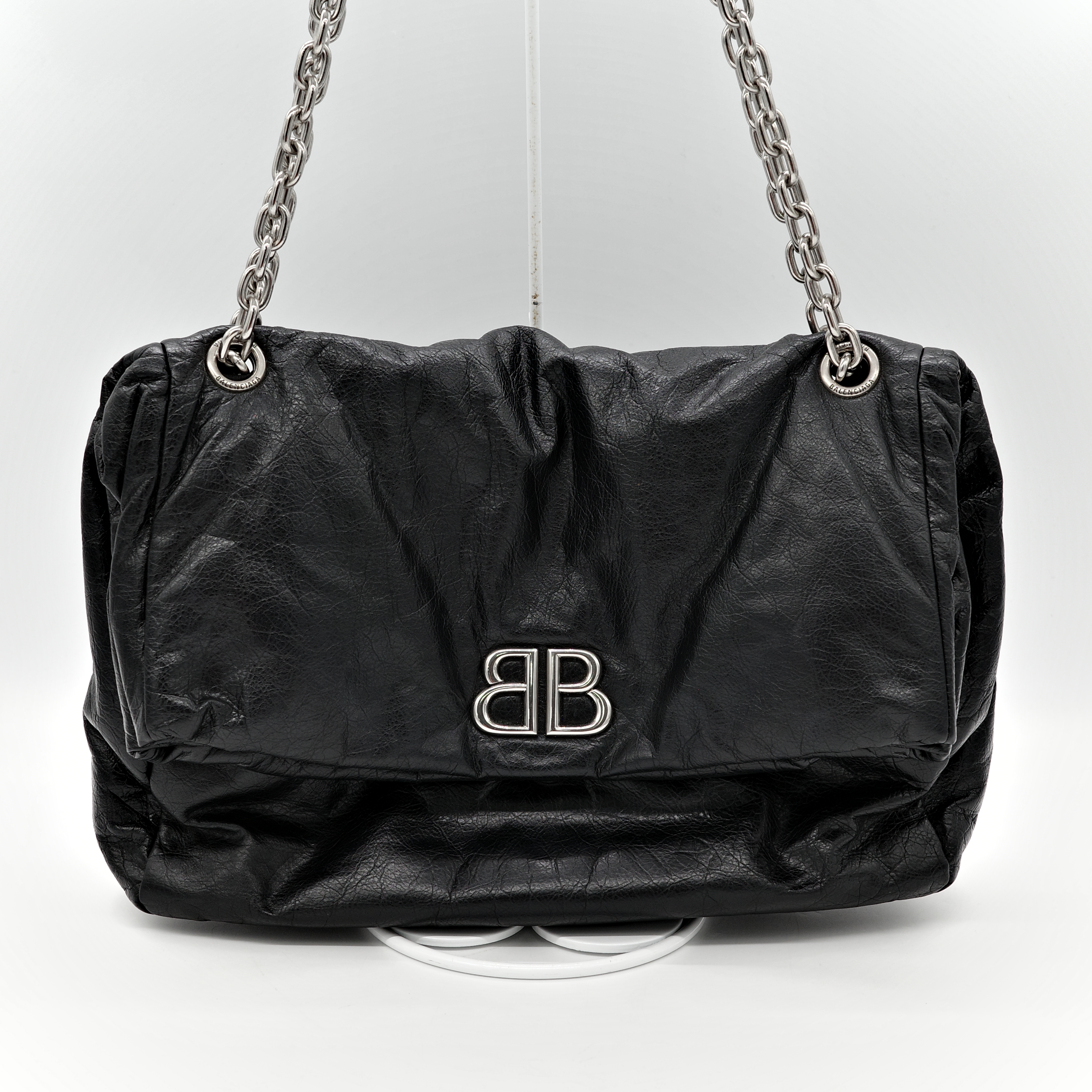 balenciaga monaco black tote bag-2