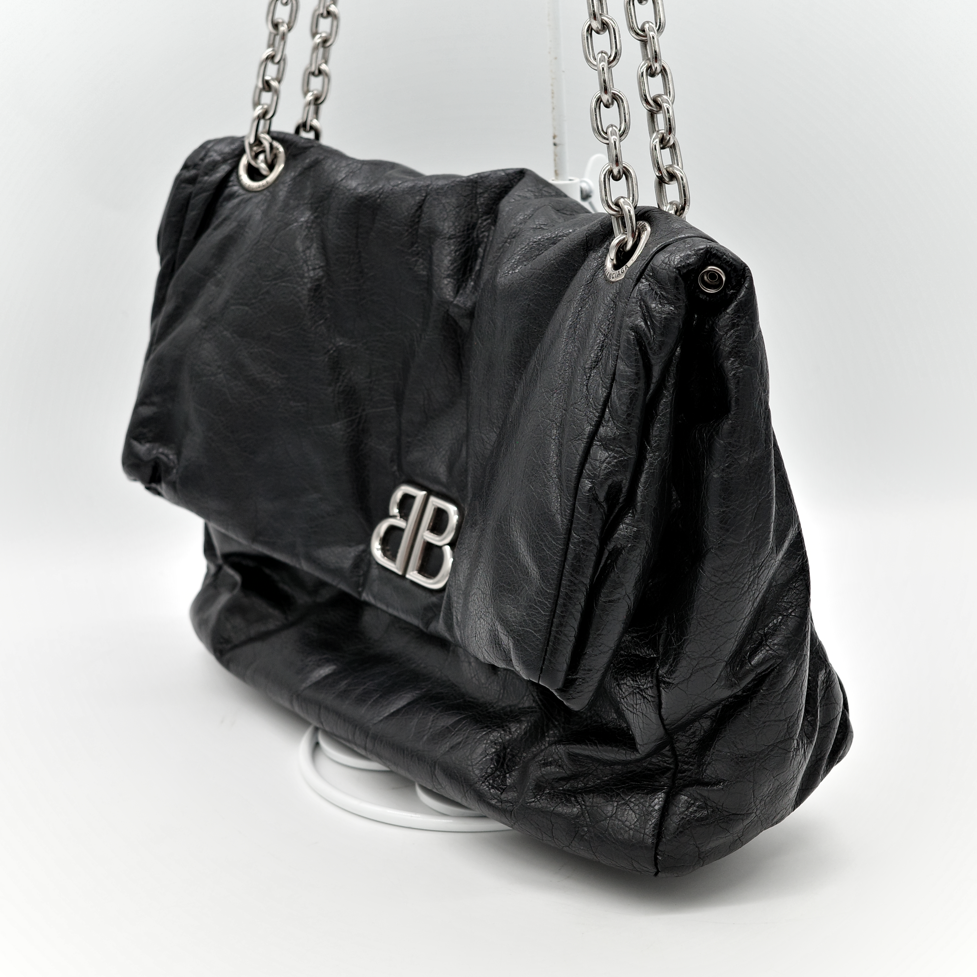 balenciaga monaco black tote bag-4