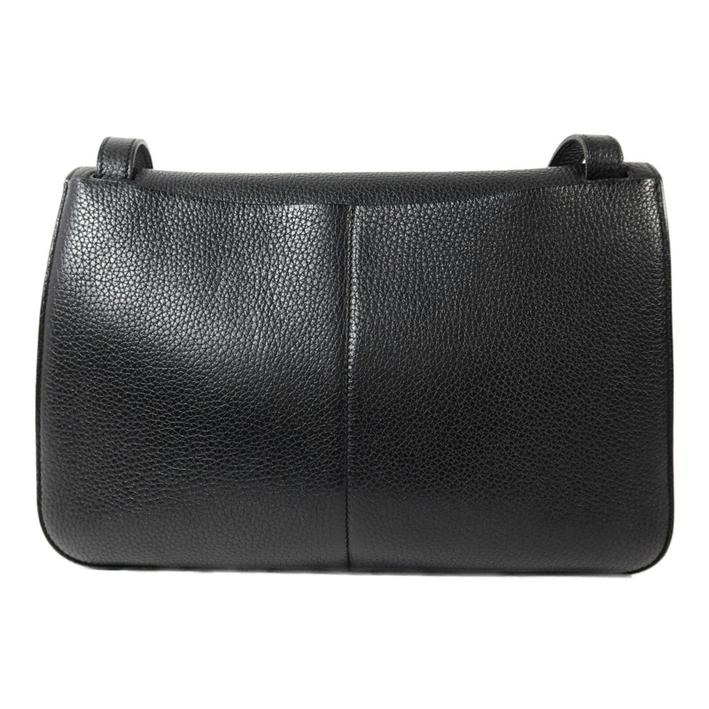 HERMES Clemence皮革Halzan 31手挽肩背兩用袋Noir-1