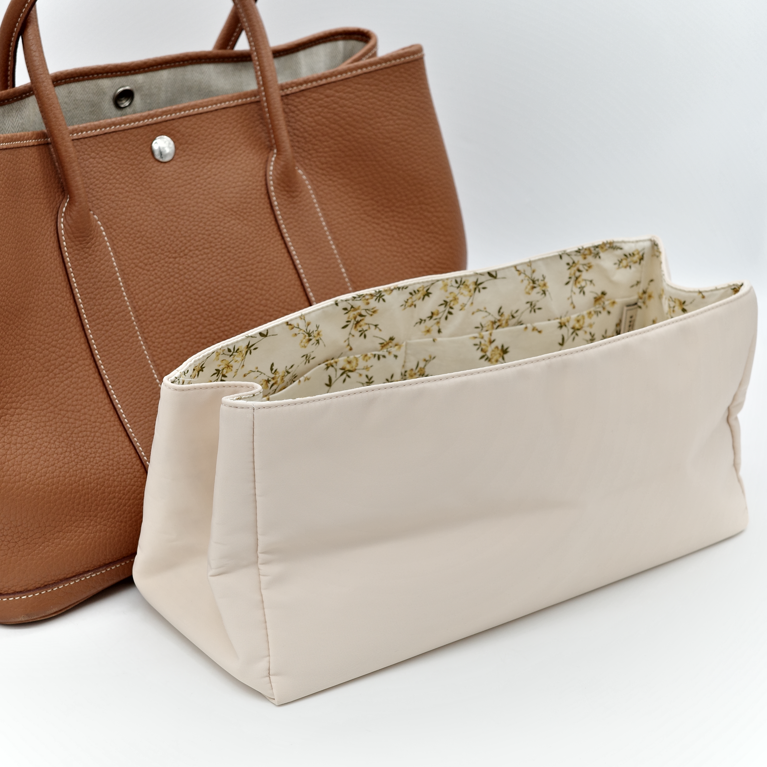 Hermes 愛馬仕 Garden Party 花園包 36 金棕色銀扣 手提包-20