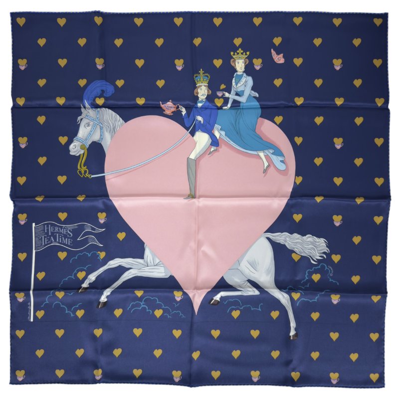 HERMES Tea Time scarf 70 下午茶時光 絲巾-0