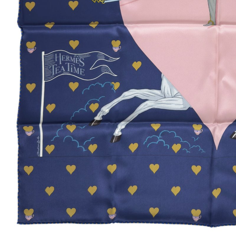 HERMES Tea Time scarf 70 下午茶時光 絲巾-3