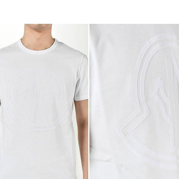 💎Han's house精品服飾💎 moncler 立體 LOGO 短 T 白 現貨XL-2