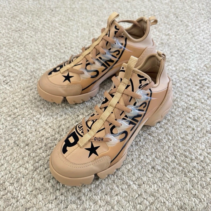 99新 DIOR迪奥 D-Connect星星印花限定款低帮休闲鞋运动37码-10