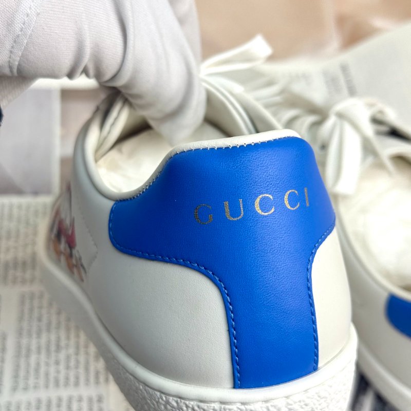 Gucci迪士尼聯名 唐老鴨系列 小白鞋-6