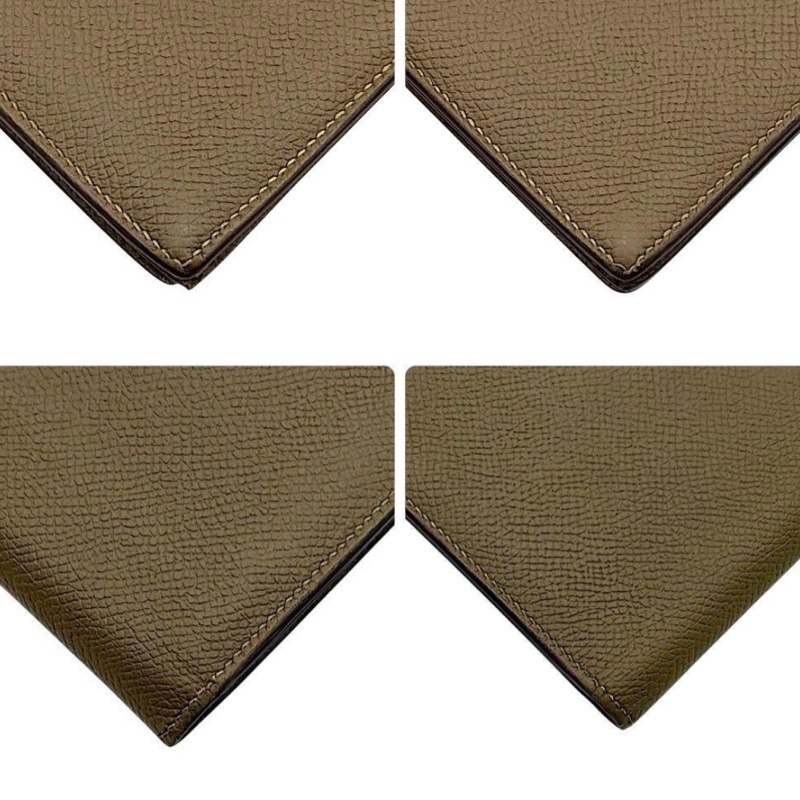 Hermès Bèarn 愛馬仕大象灰長夾-7