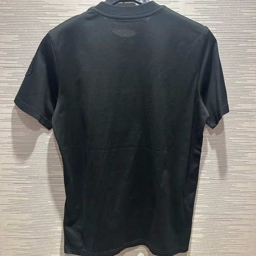 💎Han's house精品服飾💎moncler 口袋 尼龍 滿版 拼接 短 T 黑 現貨 XS原價13800-5