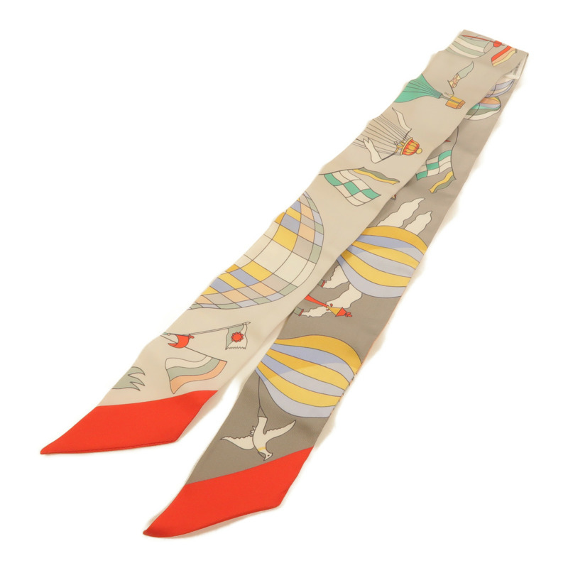 HERMES 絲質Twilly絲巾-1