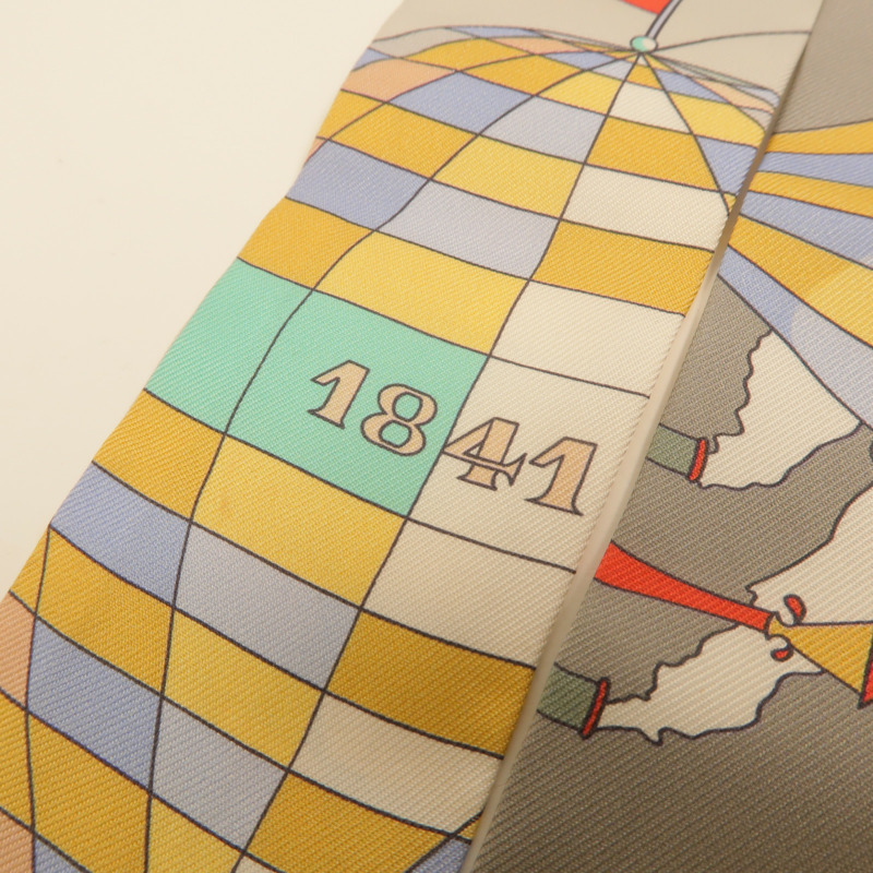 HERMES 絲質Twilly絲巾-4