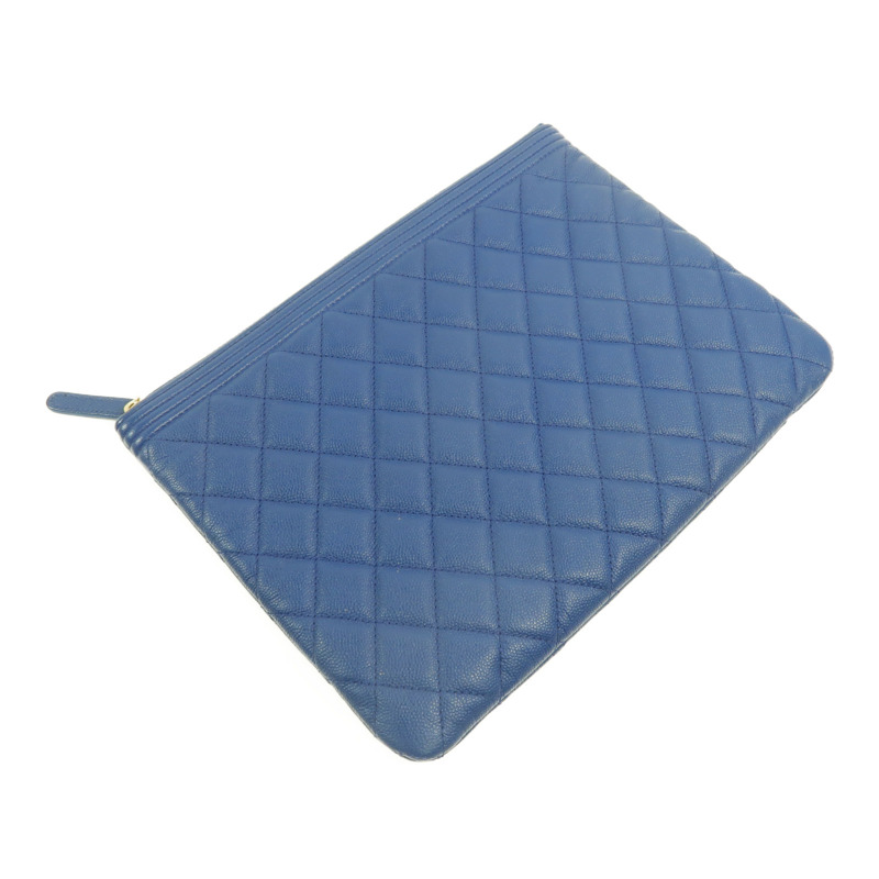 CHANEL 牛皮皮革Boy Chanel Clutch Bag手拿包-4