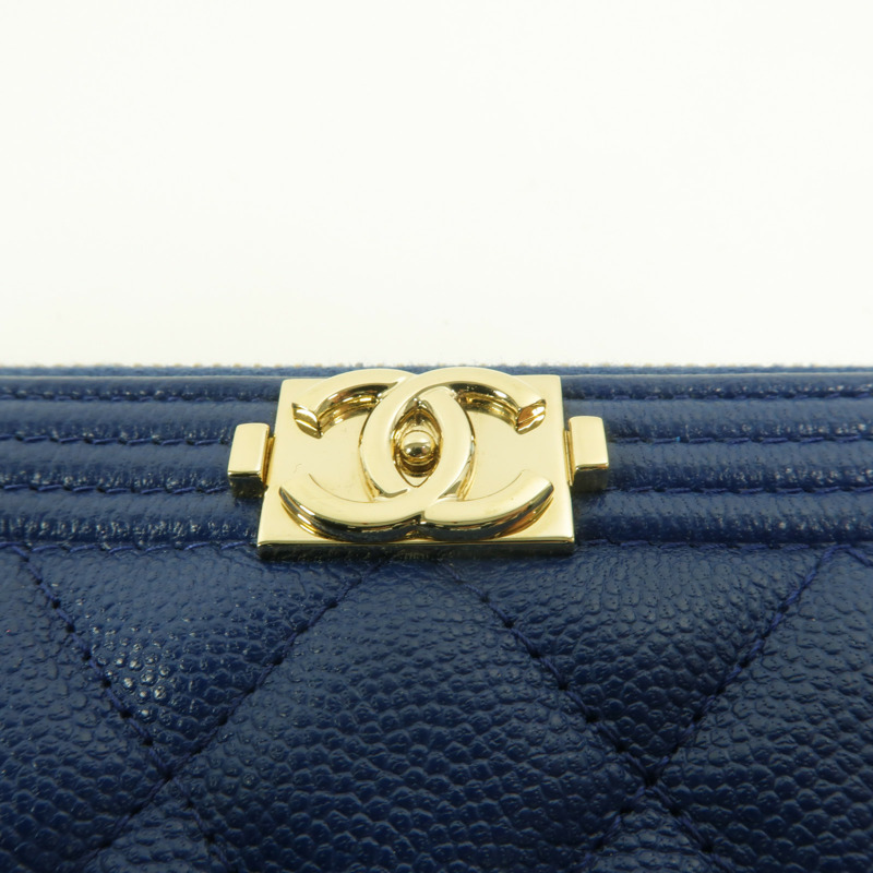 CHANEL 牛皮皮革Boy Chanel Clutch Bag手拿包-8