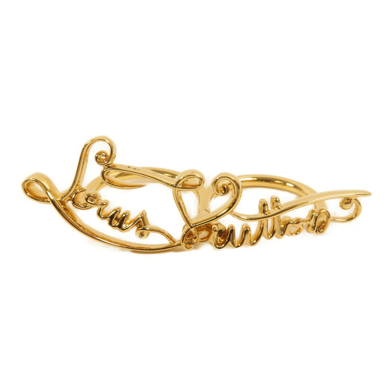 LOUIS VUITTON 金屬Love Affair Double Finger Ring戒指-1