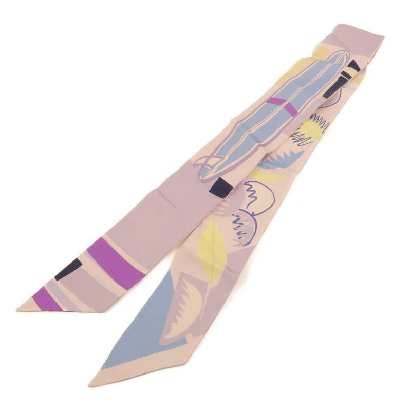HERMES 絲質Twilly絲巾-1