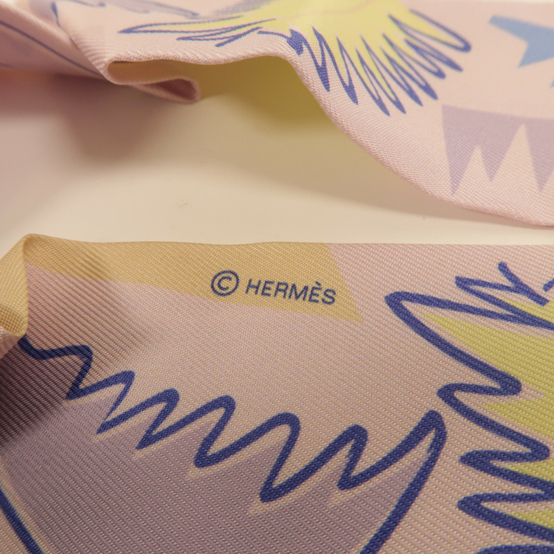 HERMES 絲質Twilly絲巾-6