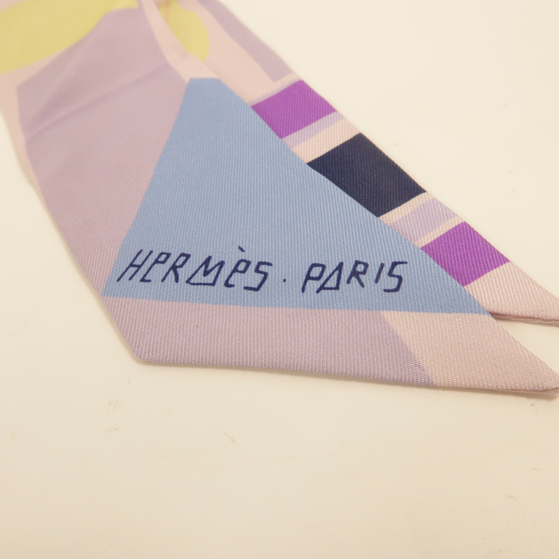 HERMES 絲質Twilly絲巾-7