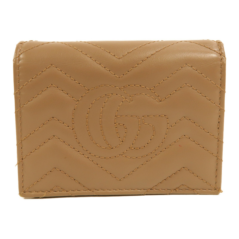 GUCCI 牛皮皮革GG Marmont Wallet錢包-1