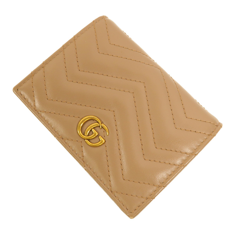 GUCCI 牛皮皮革GG Marmont Wallet錢包-4