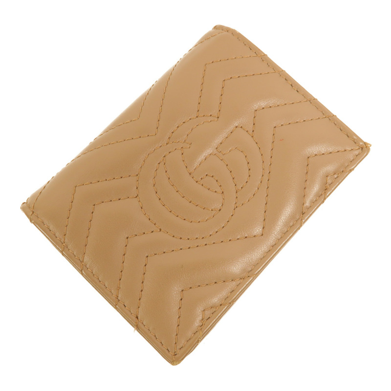 GUCCI 牛皮皮革GG Marmont Wallet錢包-5