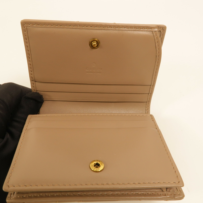 GUCCI 牛皮皮革GG Marmont Wallet錢包-6