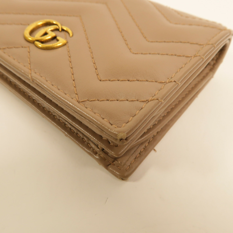 GUCCI 牛皮皮革GG Marmont Wallet錢包-12