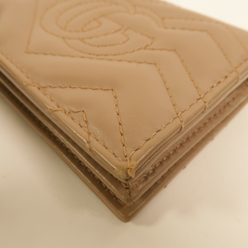 GUCCI 牛皮皮革GG Marmont Wallet錢包-14