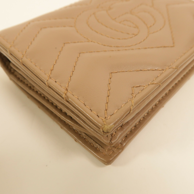 GUCCI 牛皮皮革GG Marmont Wallet錢包-15