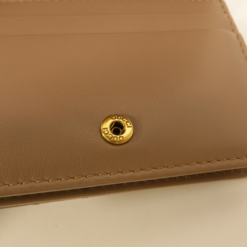 GUCCI 牛皮皮革GG Marmont Wallet錢包-16