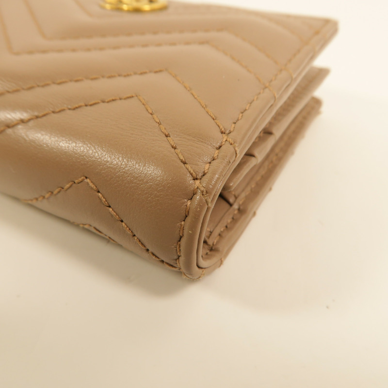 GUCCI 牛皮皮革GG Marmont Wallet錢包-17