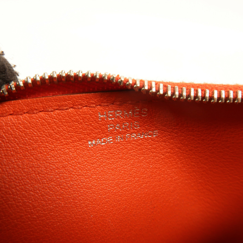 HERMES Swift皮革Dogon GM長錢包Bleu Marine/Feu-18