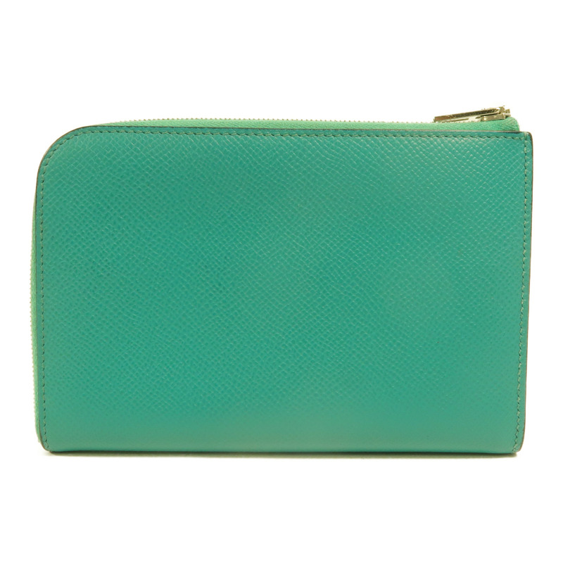HERMES Epsom皮革Remix Duo Chimeres Wallet長錢包Bleu Paon-1
