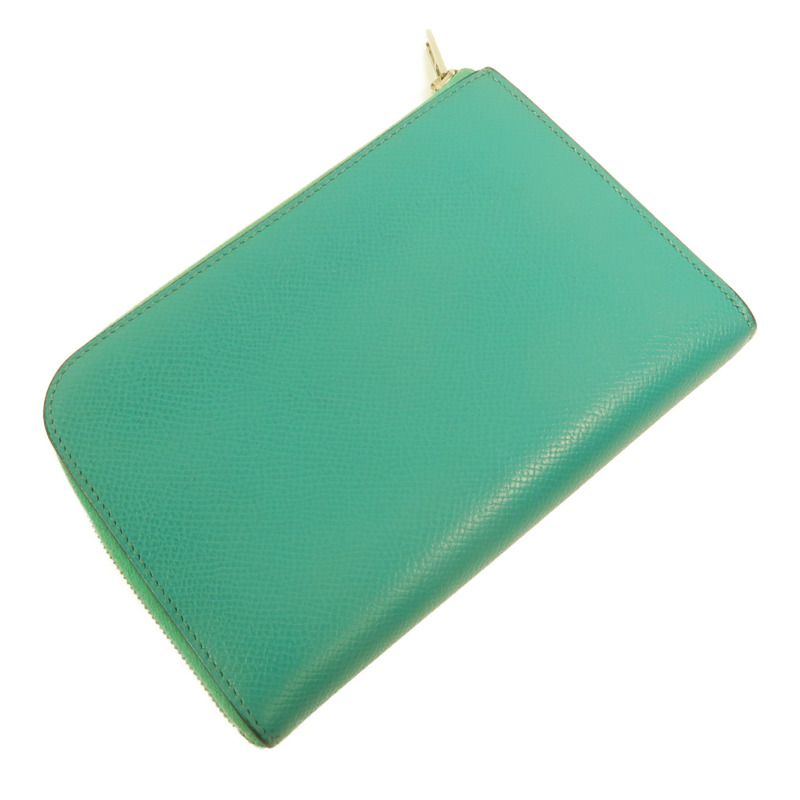 HERMES Epsom皮革Remix Duo Chimeres Wallet長錢包Bleu Paon-4