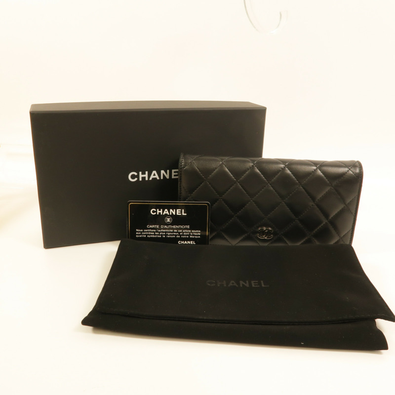 CHANEL 羊皮皮革Long Wallet長錢包-12