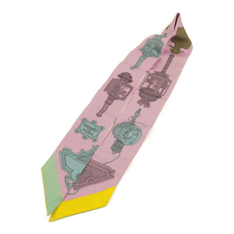 HERMES 絲質Twilly絲巾-2