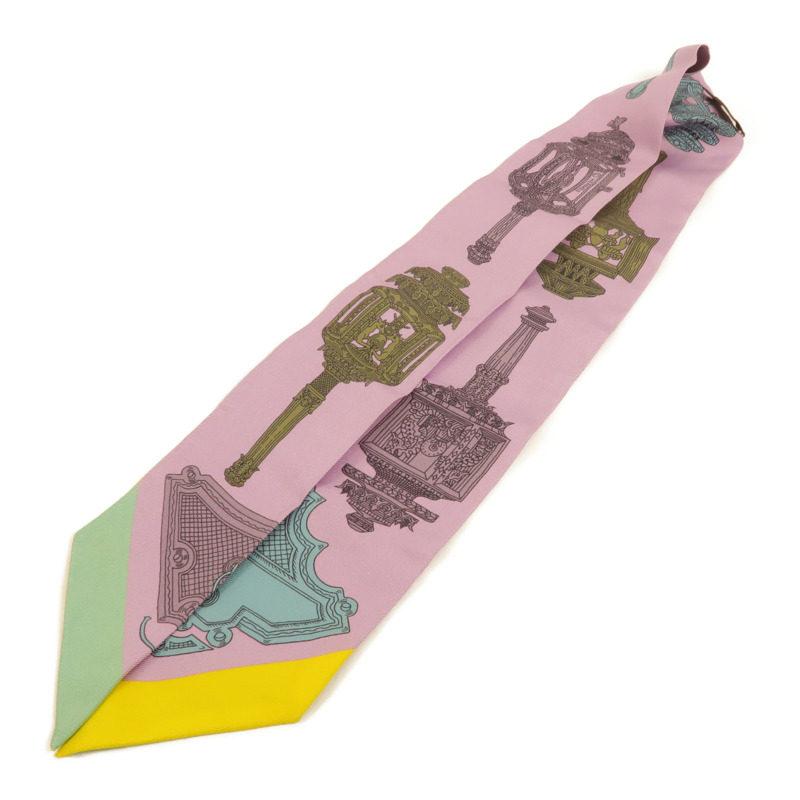 HERMES 絲質Twilly絲巾-3