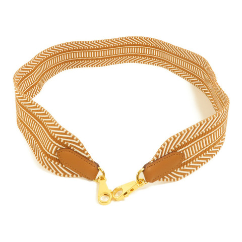 HERMES Swift皮革/帆布Sangle Cavale Bag Strap 50mm肩帶