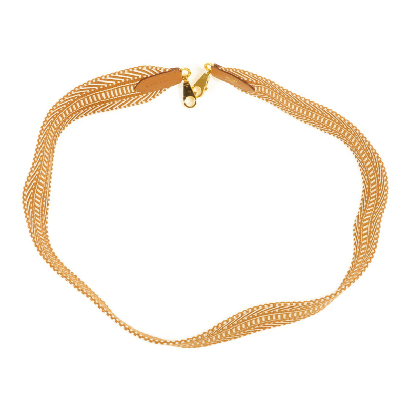 HERMES Swift皮革/帆布Sangle Cavale Bag Strap 50mm肩帶-2