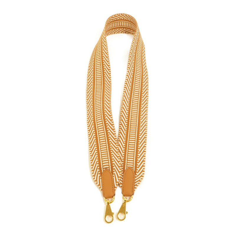 HERMES Swift皮革/帆布Sangle Cavale Bag Strap 50mm肩帶-3