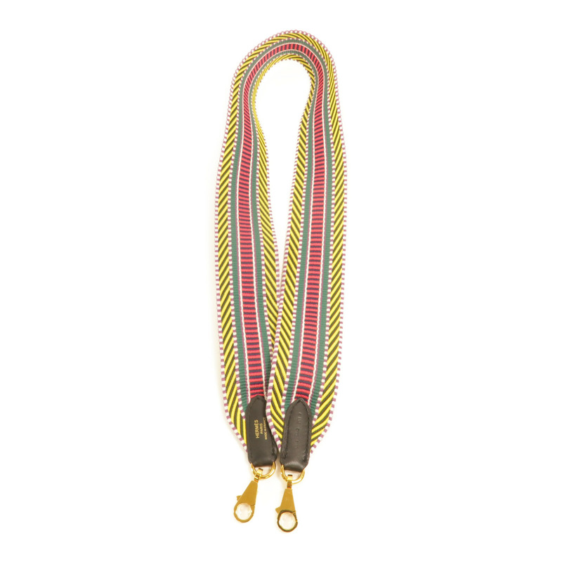 HERMES Swift皮革/帆布Sangle Cavale Bag Strap 50mm肩帶-3