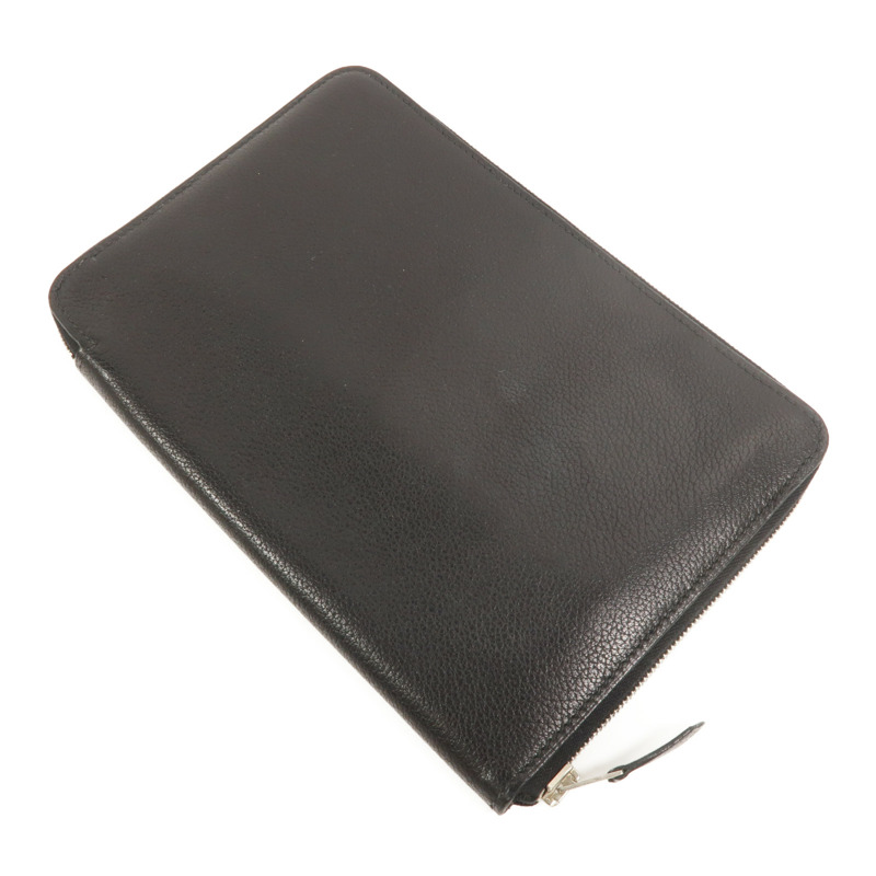 HERMES Evercolor皮革Azap Combined Long Wallet長錢包Noir-4
