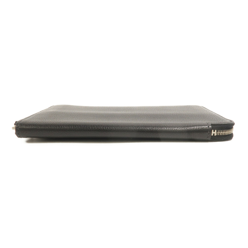 HERMES Evercolor皮革Azap Combined Long Wallet長錢包Noir-5