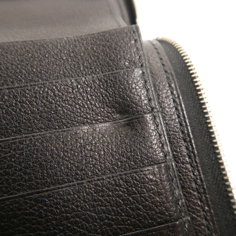 HERMES Evercolor皮革Azap Combined Long Wallet長錢包Noir-13