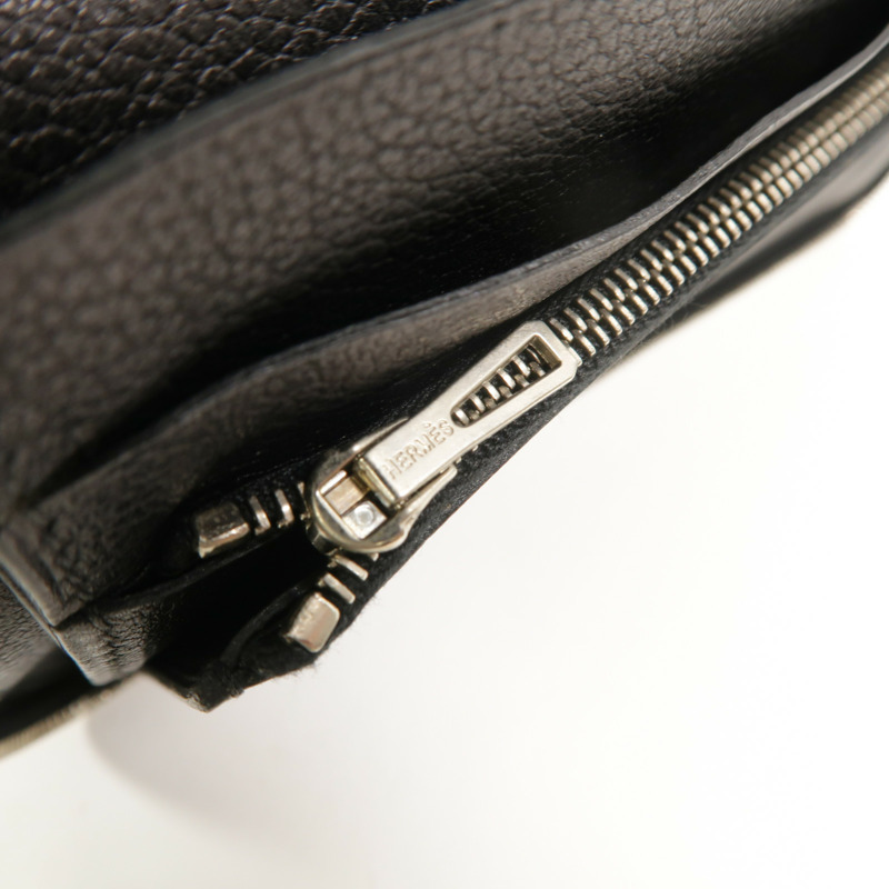 HERMES Evercolor皮革Azap Combined Long Wallet長錢包Noir-14